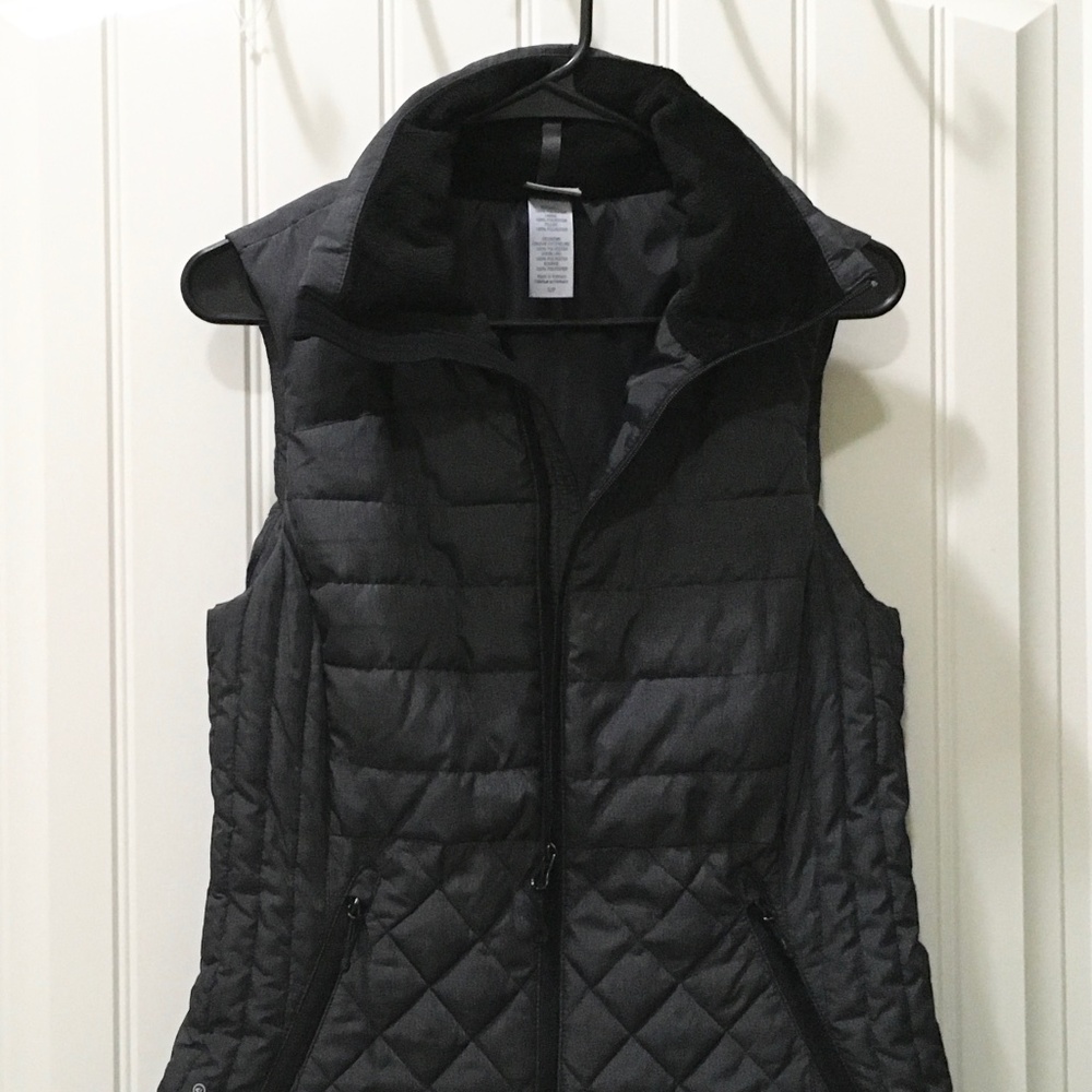 Women’s Champion Gray Quilted Puffy Vest Med
